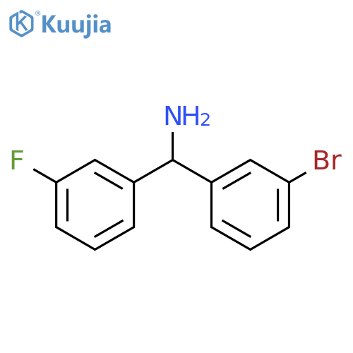 (3-bromophenyl)(3-fluorophenyl)methanamine structure