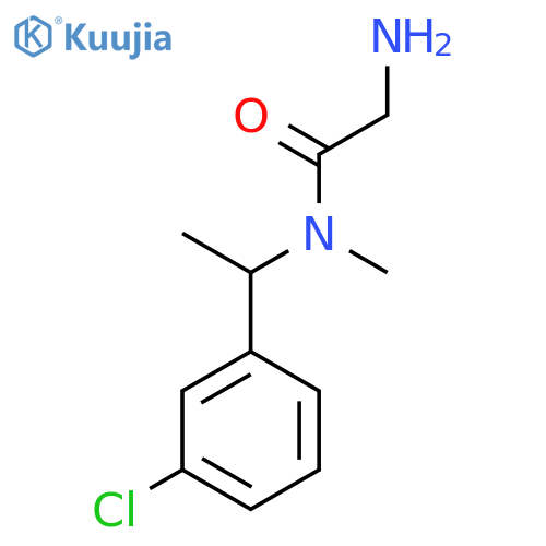 2-Amino-N-[1-(3-chloro-phenyl)-ethyl]-N-methyl-acetamide structure