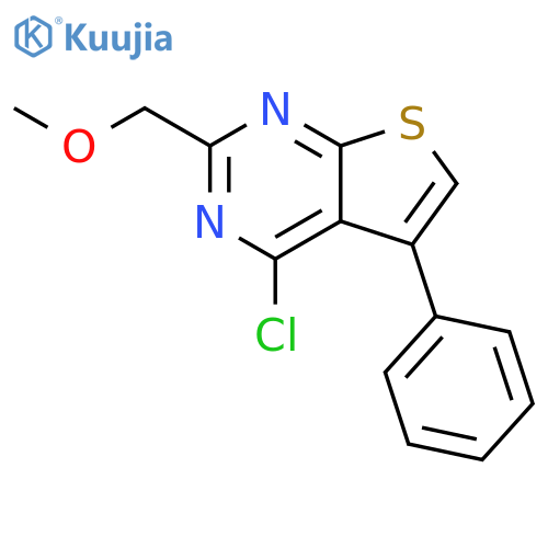 4-Chloro-2-(methoxymethyl)-5-phenylthieno2,3-dpyrimidine structure