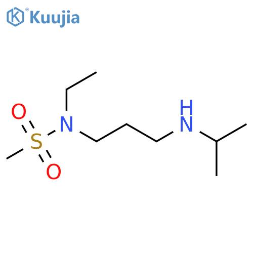 N-ethyl-N-{3-(propan-2-yl)aminopropyl}methanesulfonamide structure