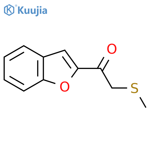 1-(1-Benzofuran-2-YL)-2-(methylsulfanyl)ethan-1-one structure