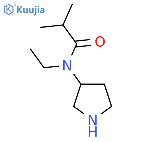 N-ethyl-2-methyl-N-(pyrrolidin-3-yl)propanamide structure