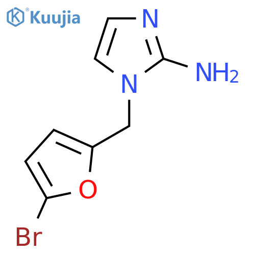 1-(5-bromofuran-2-yl)methyl-1H-imidazol-2-amine structure