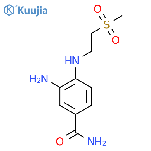 3-Amino-4-[(2-methanesulfonylethyl)amino]benzamide structure