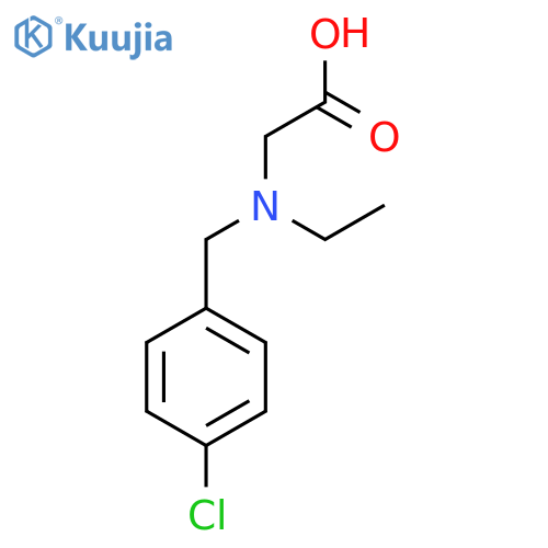 [(4-Chloro-benzyl)-ethyl-amino]-acetic acid structure