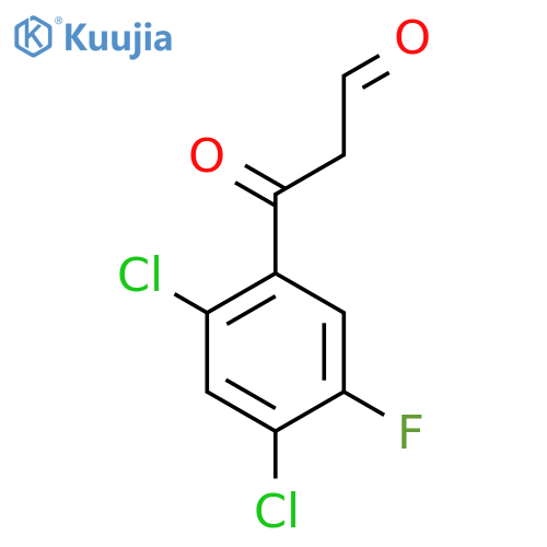 3-(2,4-Dichloro-5-fluorophenyl)-3-oxopropanal structure