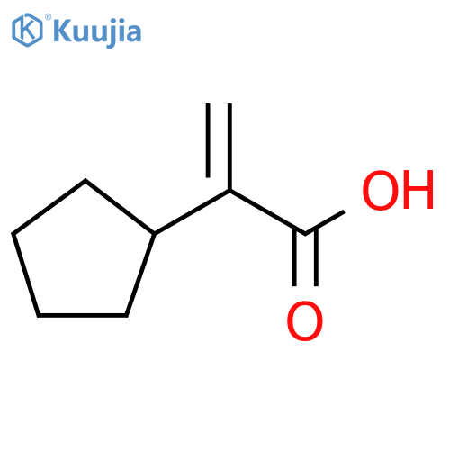 Cyclopentaneacetic acid, α-methylene- structure