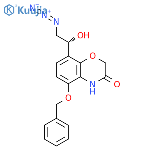 (R)-8-(2-azido-1-hydroxyethyl)-5-(benzyloxy)-2H-benzo[b][1,4]oxazin-3(4H)-one structure