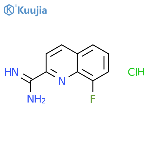 8-Fluoroquinoline-2-carboximidamide hydrochloride structure