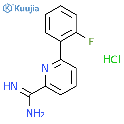 6-(2-Fluorophenyl)picolinimidamide hydrochloride structure