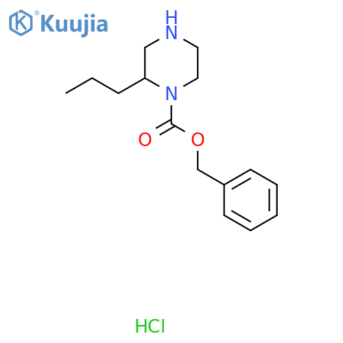Benzyl 2-propylpiperazine-1-carboxylate hydrochloride structure