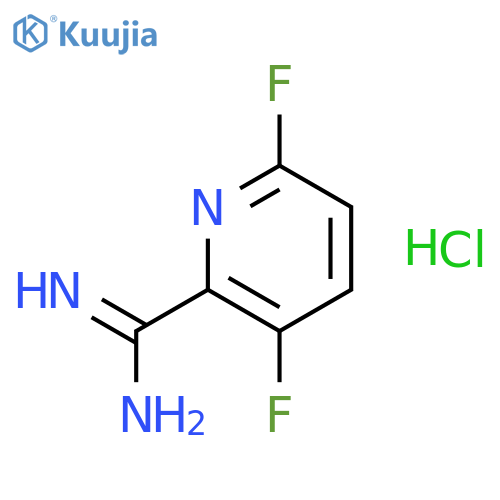 3,6-Difluoropicolinimidamide hydrochloride structure