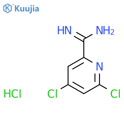 4,6-Dichloropicolinimidamide hydrochloride structure