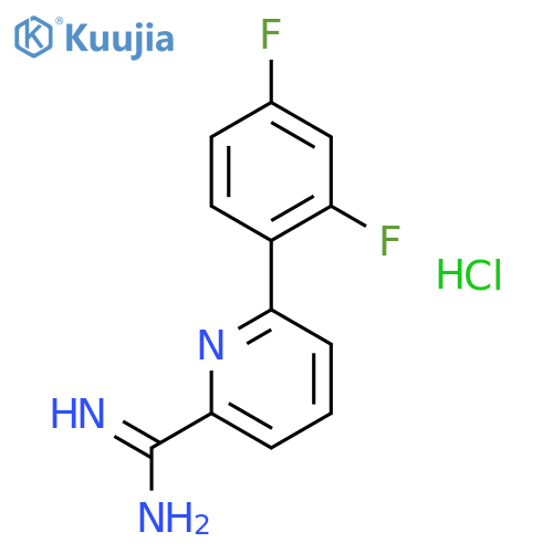 6-(2,4-Difluorophenyl)picolinimidamide hydrochloride structure