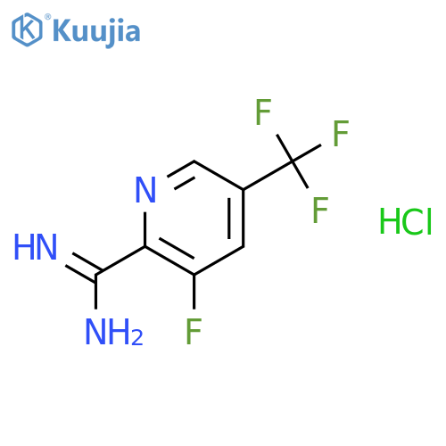 3-Fluoro-5-(trifluoromethyl)picolinimidamide hydrochloride structure
