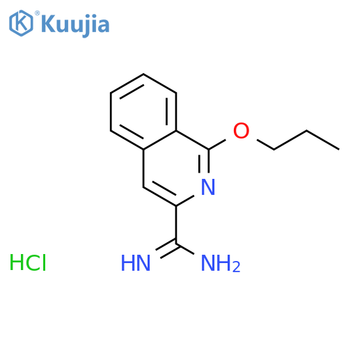 1-Propoxyisoquinoline-3-carboximidamide hydrochloride structure