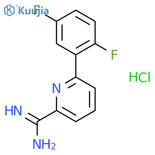 6-(2,5-Difluorophenyl)picolinimidamide hydrochloride structure