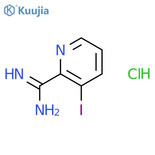 3-Iodopicolinimidamide hydrochloride structure
