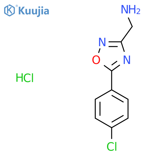 C-5-(4-Chloro-phenyl)-1,2,4oxadiazol-3-yl-methylamine hydrochloride structure