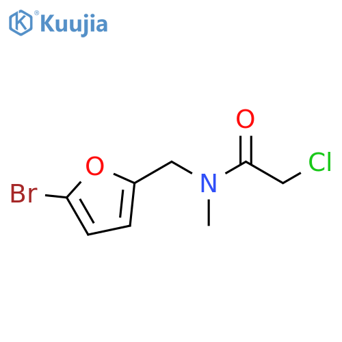 N-[(5-bromofuran-2-yl)methyl]-2-chloro-N-methylacetamide structure
