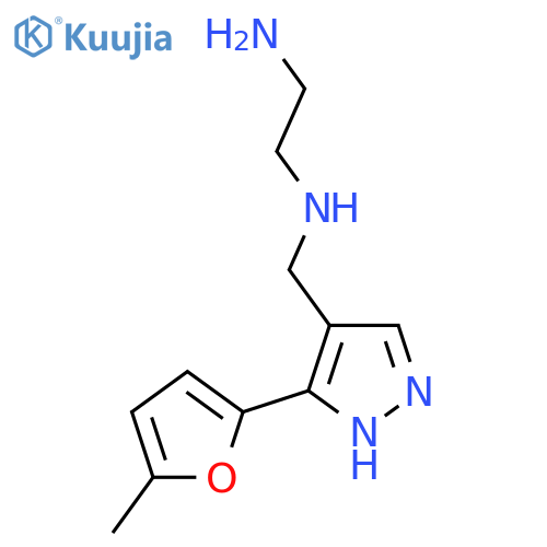 (2-aminoethyl)({3-(5-methylfuran-2-yl)-1H-pyrazol-4-ylmethyl})amine structure