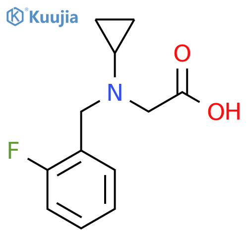 [Cyclopropyl-(2-fluoro-benzyl)-amino]-acetic acid structure