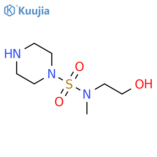 2-methyl(piperazine-1-sulfonyl)aminoethan-1-ol structure