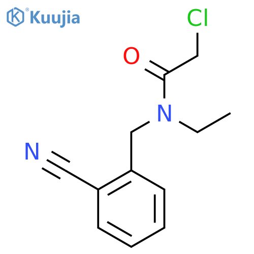 2-Chloro-N-(2-cyano-benzyl)-N-ethyl-acetamide structure