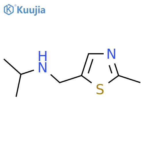 (2-methyl-1,3-thiazol-5-yl)methyl(propan-2-yl)amine structure