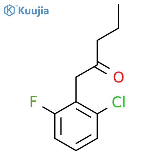 1-(2-Chloro-6-fluorophenyl)pentan-2-one structure