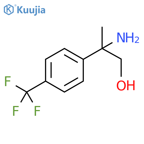 2-amino-2-4-(trifluoromethyl)phenylpropan-1-ol structure