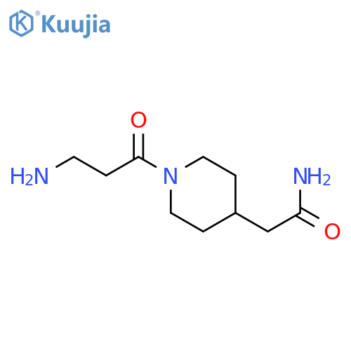 2-[1-(3-Aminopropanoyl)piperidin-4-yl]acetamide structure