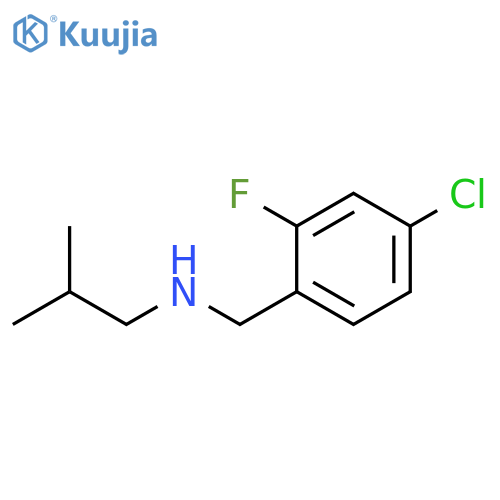 (4-Chloro-2-fluorobenzyl)-isobutylamine structure