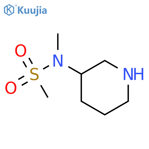 N-methyl-N-(piperidin-3-yl)methanesulfonamide structure