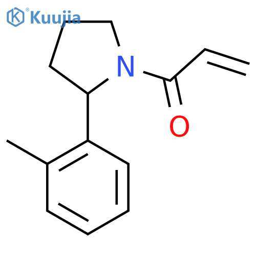 1-[2-(2-Methylphenyl)pyrrolidin-1-yl]prop-2-en-1-one structure