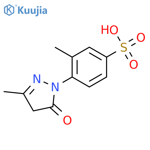 Benzenesulfonic acid,4-(4,5-dihydro-3-methyl-5-oxo-1H-pyrazol-1-yl)-3-methyl- structure