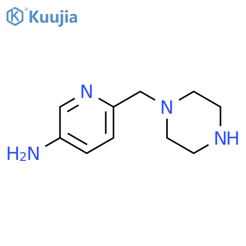 6-(1-piperazinylmethyl)-3-Pyridinamine structure