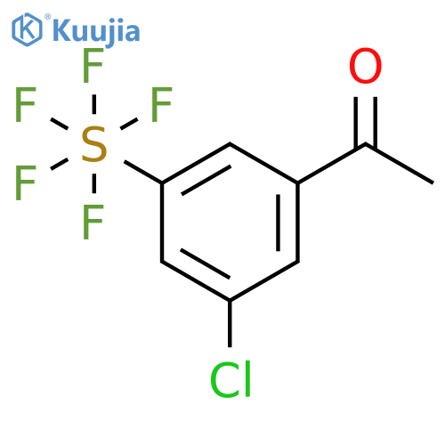3'-Chloro-5'-(pentafluorosulfur)acetophenone structure