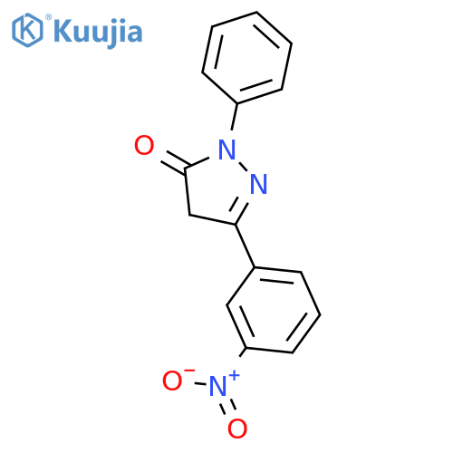 3H-Pyrazol-3-one, 2,4-dihydro-5-(3-nitrophenyl)-2-phenyl- structure