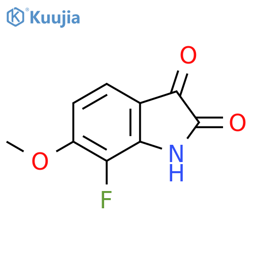 7-Fluoro-6-methoxy-2,3-dihydro-1H-indole-2,3-dione structure