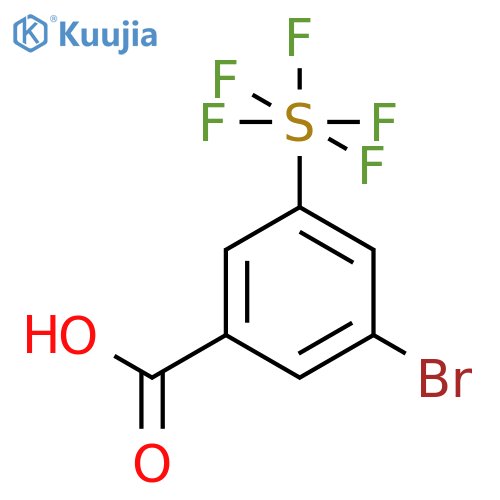 3-Bromo-5-(pentafluorosulfur)benzoic acid structure
