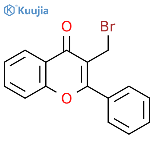 4H-1-Benzopyran-4-one, 3-(bromomethyl)-2-phenyl- structure