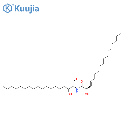3-Octadecenamide,2-hydroxy-N-[(1S,2R)-2-hydroxy-1-(hydroxymethyl)heptadecyl]-, (2R,3E)- structure