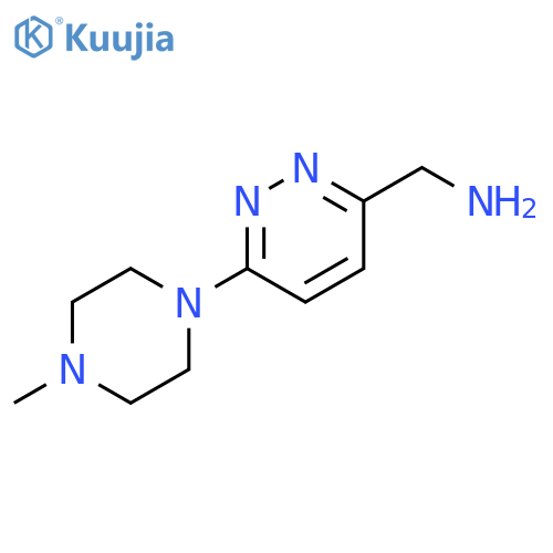 [6-(4-methylpiperazin-1-yl)pyridazin-3-yl]methanamine structure
