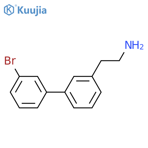 2-3-(3-bromophenyl)phenylethan-1-amine structure