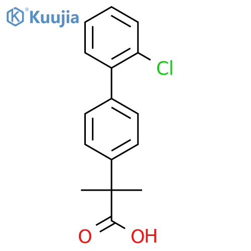 2-(2'-Chloro-[1,1'-biphenyl]-4-yl)-2-methylpropanoic acid structure