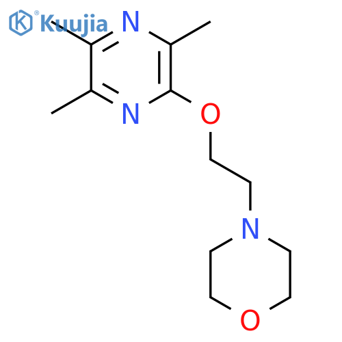 Morpholine, 4-[2-[(trimethylpyrazinyl)oxy]ethyl]- structure