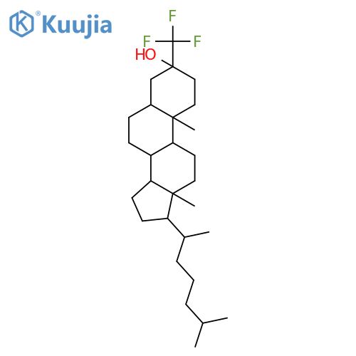 Cholestan-3-ol,3-(trifluoromethyl)-, (5a)- (9CI) structure