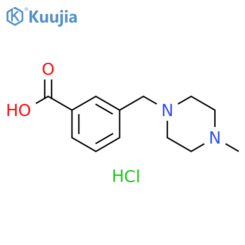 3-[(4-methylpiperazin-1-yl)methyl]benzoic acid;dihydrochloride structure