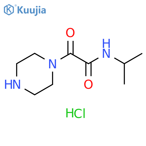 2-oxo-2-(piperazin-1-yl)-N-(propan-2-yl)acetamide hydrochloride structure
